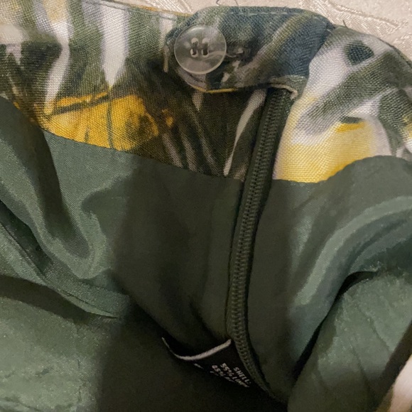 Premise Fully Lined Skirt SZ 4 Beautiful Tropical Print with Palm Leaves - Picture 4 of 10